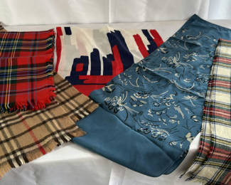 Lot 82: Assorted Patterned Wool Scarves