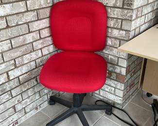 Red office chair