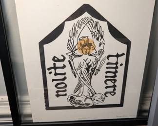 Emerson Doom "Cherubim" Linocut print