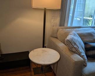 Side Table and Floor Lamp