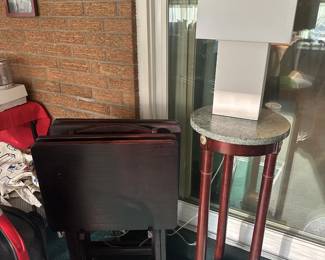 TV TRAYS PLANT STAND LAMP