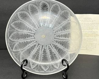Metropolitan Museum of Art Presents: Mouth Blown Dorflinger Bowl Etched and Engraved in the Kalana Pattern