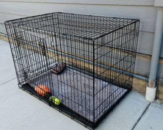 Large Wire Dog Crate - 42" x 28" x 30"tall