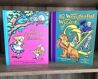 Robert Sabuda Pop-Up Books Alice's Adventures in Wonderland & Wonderful Wizard of Oz Hardcover Lot