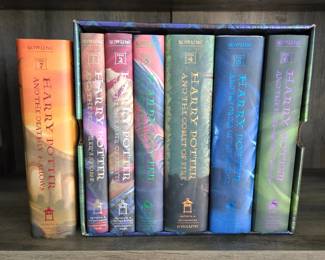 J.K. Rowling Harry Potter Complete Hardcover Book Series Years 1-7 Box Set Scholastic