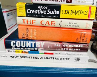 Mixed Nonfiction Book Collection Including StrengthsFinder, Adobe, The Car, Country Music & Photograph