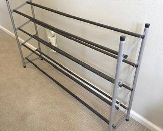 Expandable 4-Tier Shoe Rack Organizer Adjustable Width Storage Shelf
