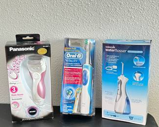 3 New Items- Panasonic Electric Razor | Oral-B Rechargeable Toothbrush | and Waterpik Flosser