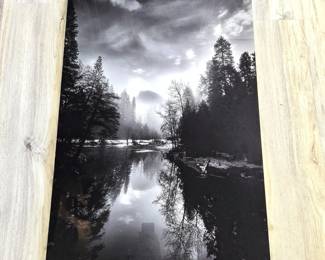 -Large Black & White Landscape Photography "View of Half Dome" on Acrylic – 27" x 40" Jon Glaser Photographer