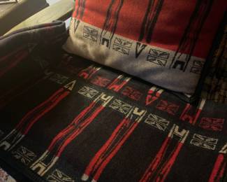 Pendleton pillow and small blanket