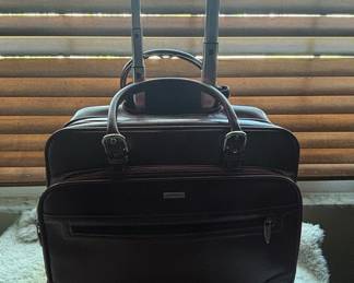 McKlein USA Leather Rolling Briefcase