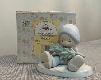 Precious Moments "Don't Let The Holidays Get You Down" Porcelain Figurine