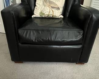 Black Leather Club Chair
