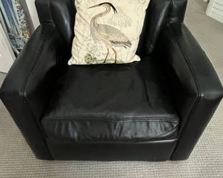 Black Leather Club Chair