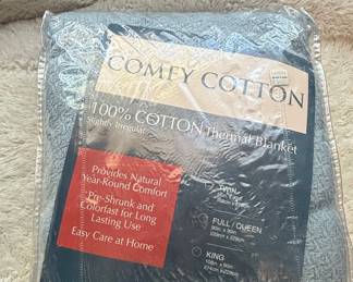 Comfy Cotton 100% Cotton Thermal Blanket