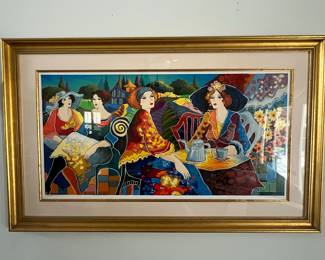 Patricia Govezensky "Cafe Laguna" Serigraph