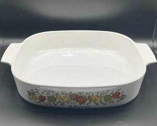 9 3/4” CorningWare "Spice of Life" Pyroceram Casserole