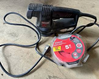 Random Orbital Sander (Sears Craftsman) with Sanding Discs