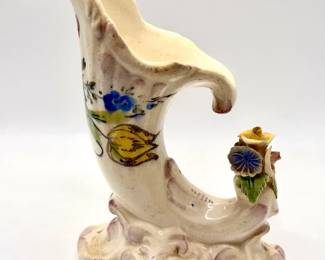 Signed Italian Cornucopia Vase