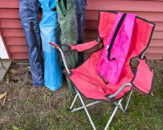 Folding Camping Chairs Lot