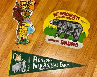 Vintage Central Massachusetts and New Hampshire Pennants (3)
