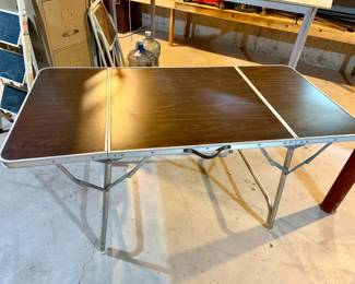 Faux Wood Folding Table