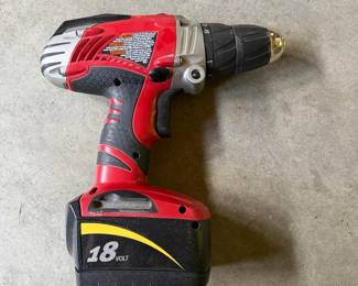 Skill Drive 18 Volt Power Drill With Battery