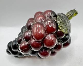 MCM Glass Bundle of Grapes — Murano Style Fruit