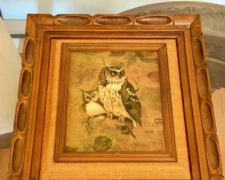 1970s Richard Hinger Screech Owl print