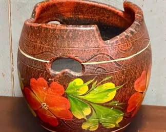 12” Signed Mexican Pottery Vase