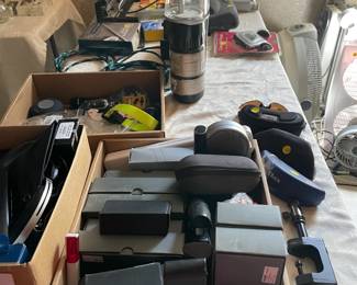 sunglasses, flashlights, etc.