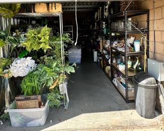 Sneak Peek at one unit with a few items ready to pack for the sale.  Plants and more