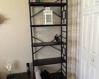 Black Metal Etagere Bookshelf