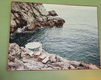 Amalfi Coast Cliffside Lounge Print