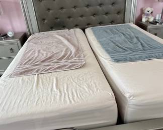 Diva II Queen Gray Panel Bed