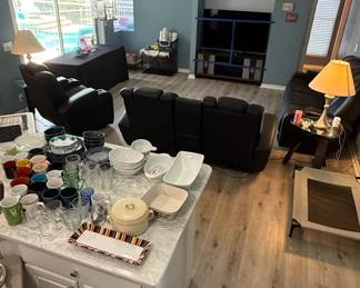 Assorted Kitchenware and Dinnerware Set