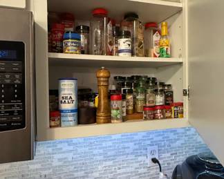 Assorted Spices and Kitchen Staples