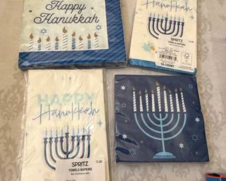 Spritz Happy Hanukkah Towel Napkins