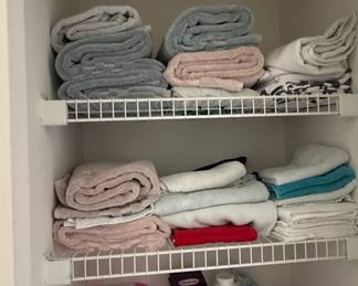 Assorted Bath Towels and Linens