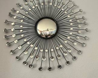 Starburst Mirror with Rhinestone Accents