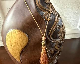Decorative Ceramic Vase with Tassel