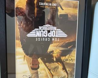 Top Gun Maverick Cast Signed Movie Poster