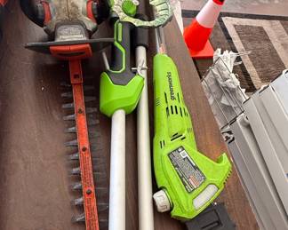 Greenworks V Pole Saw Attachment and Hedge Trimmer Attachment Set