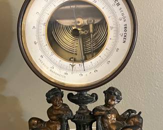 Vintage ornate German made Barometer 