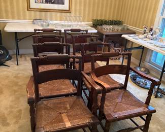 High Point antique chairs. 2 arm chairs and 6 side chairs. 