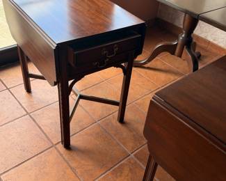 Pair of drop leaf end tables