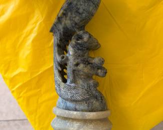 #8 - $100 - Vintage soap stone bird 12x4