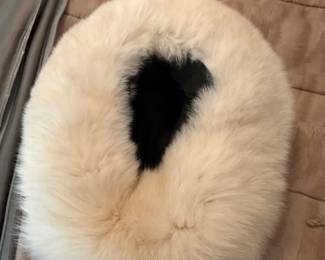 #74 - $80 - White mink hat