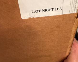 #20 - $50 - Late night tea framed art 22wx26t Paul Chabas