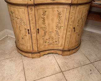 #72 - $120 - Painted cabinet 3 doors 43X35x14